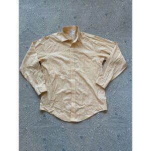 Brooks Brothers Long Sleeve Button Shirt - Orange/Gray/White - 16.5 4/5‎